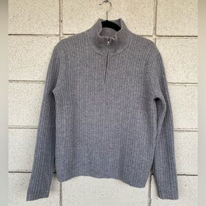 Banana Republic Wool Camel Hair Quarter Zip